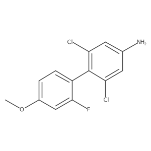 3,5-Dichloro-4-(2-fluoro-4-methoxyphenyl)aniline Structure