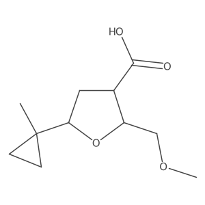 2-(Methoxymethyl)-5-(1-methylcyclopropyl)oxolane-3-carboxylic acid Structure