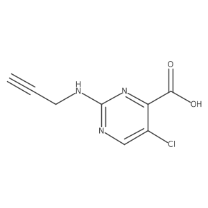 5-Chloro-2-[(prop-2-yn-1-yl)amino]pyrimidine-4-carboxylic acid Structure