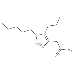 2-(1-pentyl-5-propyl-1H-1,2,3-triazol-4-yl)acetamide结构式