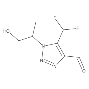 5-(difluoromethyl)-1-(1-hydroxypropan-2-yl)-1H-1,2,3-triazole-4-carbaldehyde Structure