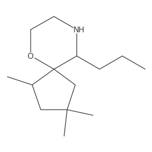 1,3,3-Trimethyl-10-propyl-6-oxa-9-azaspiro[4.5]decane结构式