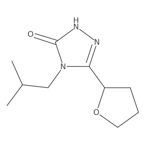 4-(2-methylpropyl)-3-(oxolan-2-yl)-4,5-dihydro-1H-1,2,4-triazol-5-one Structure