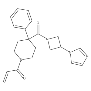 1-{4-[3-(1H-imidazol-1-yl)azetidine-1-carbonyl]-4-phenylpiperidin-1-yl}prop-2-en-1-one Structure