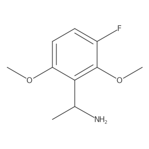 (1S)-1-(3-fluoro-2,6-dimethoxyphenyl)ethan-1-amine结构式