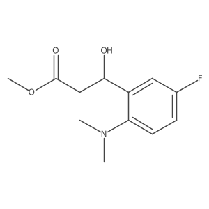 methyl (3R)-3-[2-(dimethylamino)-5-fluorophenyl]-3-hydroxypropanoate结构式