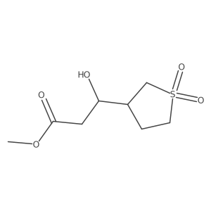 methyl (3S)-3-(1,1-dioxo-1lambda6-thiolan-3-yl)-3-hydroxypropanoate结构式