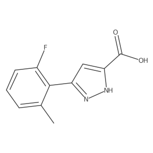 5-(2-fluoro-6-methylphenyl)-1H-pyrazole-3-carboxylic acid Structure