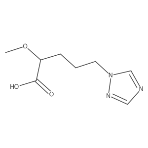 2-methoxy-5-(1H-1,2,4-triazol-1-yl)pentanoic acid结构式