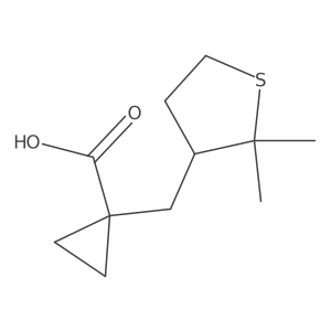 1-[(2,2-Dimethylthiolan-3-yl)methyl]cyclopropane-1-carboxylic acid Structure