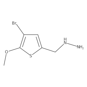 [(4-Bromo-5-methoxythiophen-2-yl)methyl]hydrazine结构式