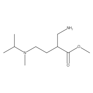 Methyl 2-(aminomethyl)-4-[methyl(propan-2-yl)amino]butanoate Structure