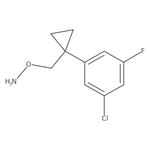 O-{[1-(3-chloro-5-fluorophenyl)cyclopropyl]methyl}hydroxylamine结构式