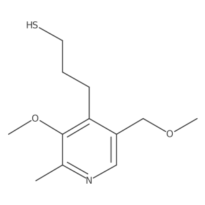 3-[3-Methoxy-5-(methoxymethyl)-2-methylpyridin-4-yl]propane-1-thiol Structure