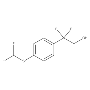 2-{4-[(Difluoromethyl)sulfanyl]phenyl}-2,2-difluoroethan-1-ol结构式