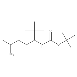 tert-butyl N-(6-amino-2,2-dimethylheptan-3-yl)carbamate Structure