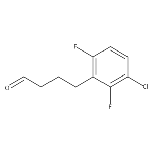 4-(3-Chloro-2,6-difluorophenyl)butanal Structure