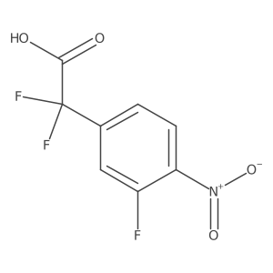 2,2-Difluoro-2-(3-fluoro-4-nitrophenyl)acetic acid Structure