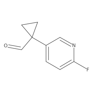 1-(6-Fluoropyridin-3-yl)cyclopropane-1-carbaldehyde Structure