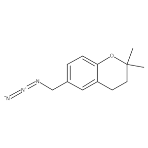 6-(azidomethyl)-2,2-dimethyl-3,4-dihydro-2H-1-benzopyran结构式