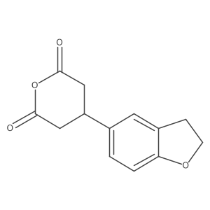 4-(2,3-Dihydro-1-benzofuran-5-yl)oxane-2,6-dione结构式
