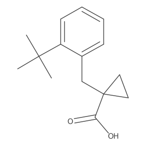 1-[(2-Tert-butylphenyl)methyl]cyclopropane-1-carboxylic acid Structure