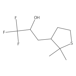 3-(2,2-Dimethylthiolan-3-yl)-1,1,1-trifluoropropan-2-ol Structure
