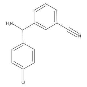 3-[Amino(4-chlorophenyl)methyl]benzonitrile结构式