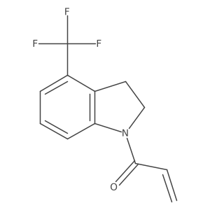 1-[4-(trifluoromethyl)-2,3-dihydro-1H-indol-1-yl]prop-2-en-1-one Structure