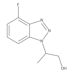 2-(4-fluoro-1H-1,2,3-benzotriazol-1-yl)propan-1-ol Structure