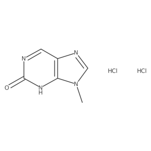 9-Methyl-3H-purin-2-one;dihydrochloride Structure