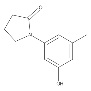 1-(3-Hydroxy-5-methylphenyl)pyrrolidin-2-one结构式