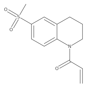 1-(6-Methanesulfonyl-1,2,3,4-tetrahydroquinolin-1-yl)prop-2-en-1-one结构式