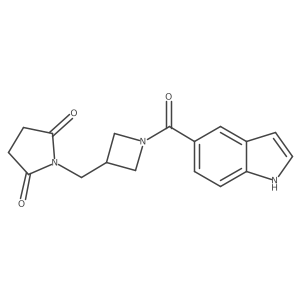 1-((1-(1H-indole-5-carbonyl)azetidin-3-yl)methyl)pyrrolidine-2,5-dione Structure