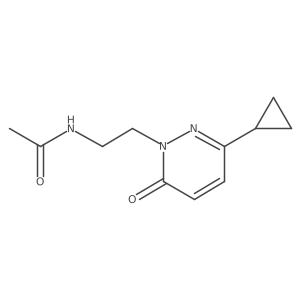 N-[2-(3-cyclopropyl-6-oxo-1,6-dihydropyridazin-1-yl)ethyl]acetamide Structure