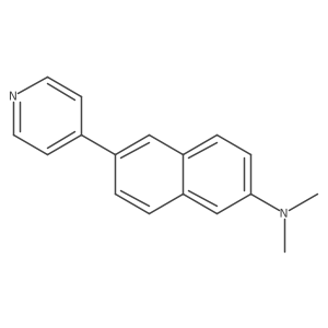 N,N-Dimethyl-6-(pyridin-4-yl)naphthalen-2-amine结构式