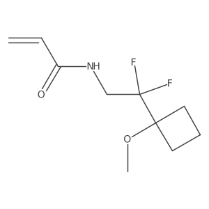 N-[2,2-Difluoro-2-(1-methoxycyclobutyl)ethyl]prop-2-enamide结构式