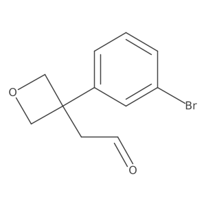 3-(3-Bromophenyl)-3-oxetaneacetaldehyde结构式