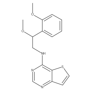 N-[2-Methoxy-2-(2-methoxyphenyl)ethyl]thieno[3,2-d]pyrimidin-4-amine结构式