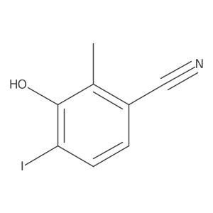 3-Hydroxy-4-iodo-2-methylbenzonitrile结构式