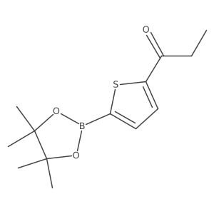 1-(5-(4,4,5,5-Tetramethyl-1,3,2-dioxaborolan-2-yl)thiophen-2-yl)propan-1-one Structure