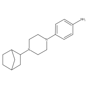 4-(4-(Bicyclo[2.2.1]heptan-2-YL)piperazin-1-YL)aniline结构式