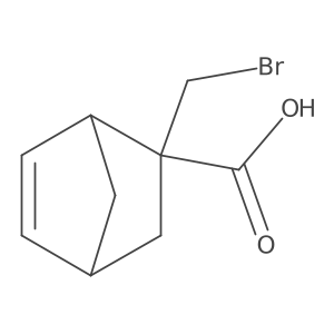 2-(Bromomethyl)bicyclo[2.2.1]hept-5-ene-2-carboxylic acid结构式