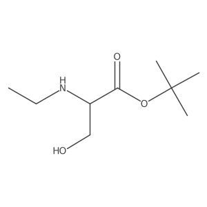 tert-butyl (2S)-2-(ethylamino)-3-hydroxypropanoate结构式