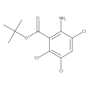 Tert-butyl 2-amino-3,5,6-trichlorobenzoate结构式