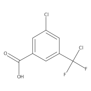 3-Chloro-5-(chlorodifluoromethyl)benzoic acid Structure