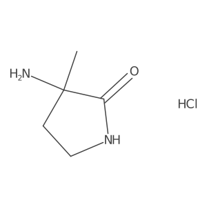 3-Amino-3-methylpyrrolidin-2-one hydrochloride Structure