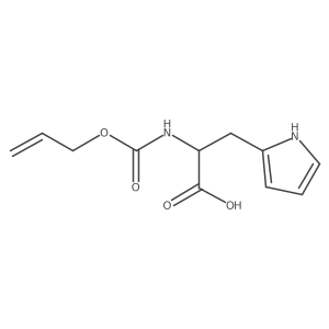 2-{[(prop-2-en-1-yloxy)carbonyl]amino}-3-(1H-pyrrol-2-yl)propanoic acid Structure