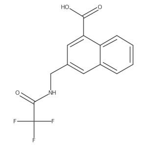 3-[(2,2,2-Trifluoroacetamido)methyl]naphthalene-1-carboxylic acid Structure