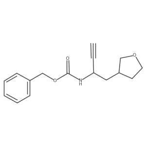 benzyl N-[1-(oxolan-3-yl)but-3-yn-2-yl]carbamate Structure